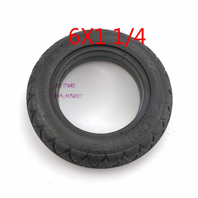6X1 1/4 solid tires 6 inch electric scooter Mini electric car non inflatable solid tyres