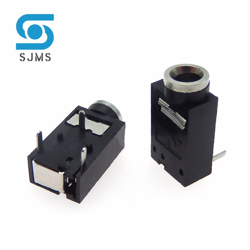 5/10Pcs Hoofdtelefoonaansluiting Socket PJ-318 3.5 Mm Vrouwelijke Jack 3 Pin Socket Audio Video Terminals Connector PJ318 3.5 Mm Dip-3 Pcb Mount