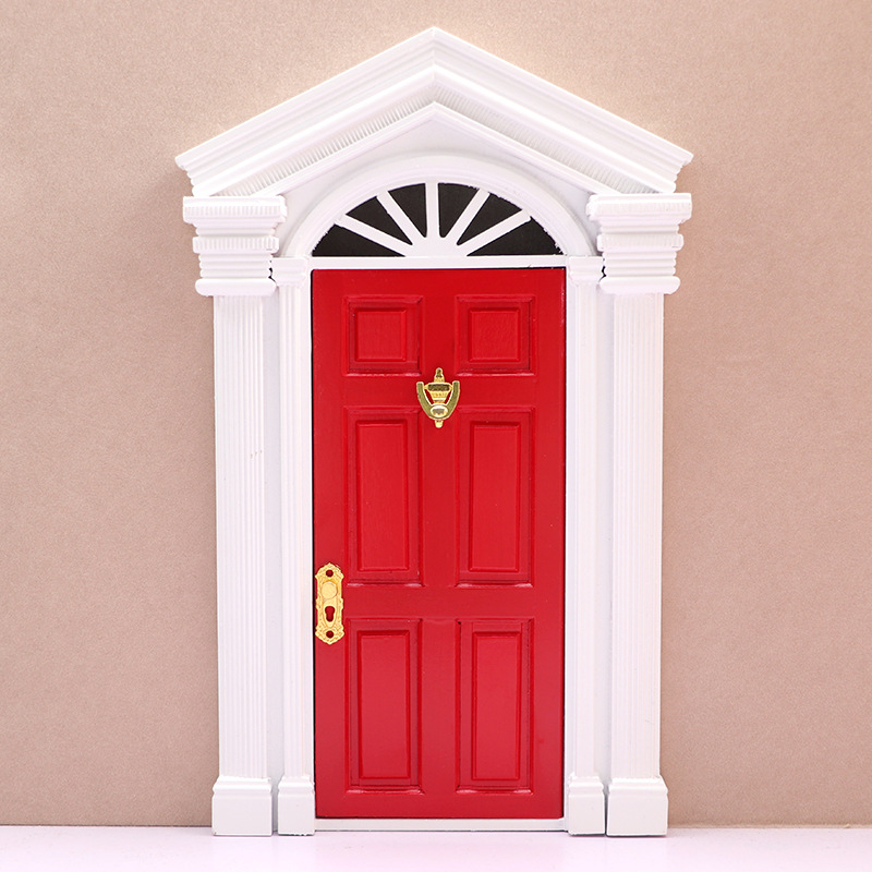 Porte d'elfe Miniature en bois, porte féerique, Mini maison, accessoires, jouet de jeu, pour enfants, meubles, Simulation Miniatures