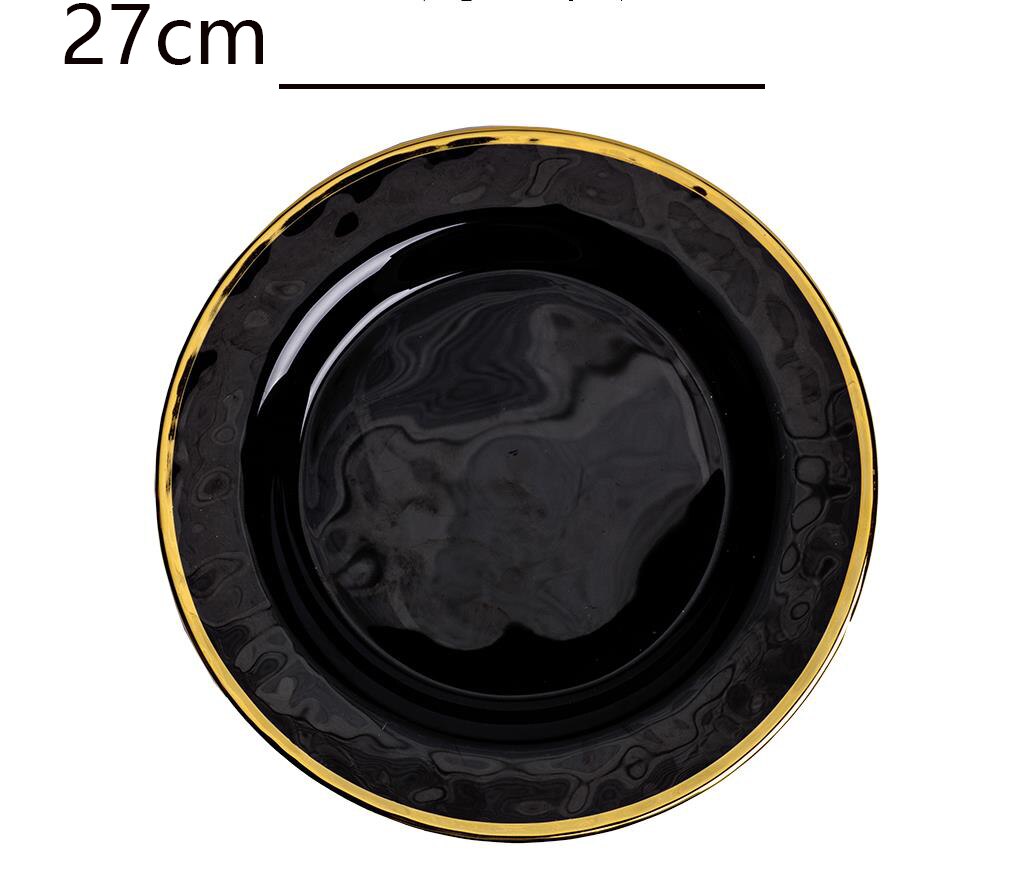 21cm/27cm/33cm Glass Salad Plate Kitchen Plate Burdock Fruit Vegetable Plate Suitable For Home Hotel Restaurant Use Kitchenware: 5