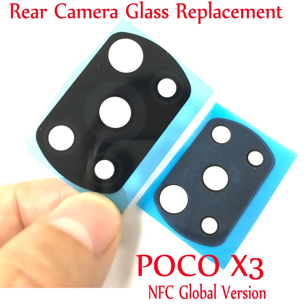 Poco X3 Hinten Zurück Kamera Glas Objektiv Mit Rahmen Für Xiaomi POCO X3 NFC Globale Ausführung / Poco X3/poco M3 praktisch Reparatur