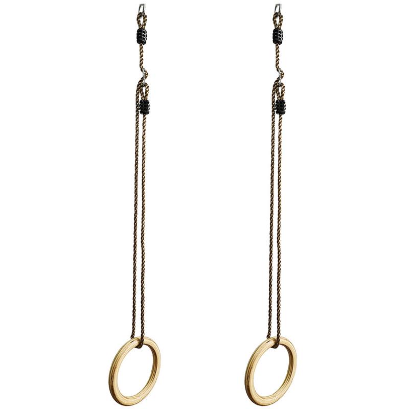 Outdoor Sport Trapeze Schommel Ringen PE Touw Houten Trapeze Ringen Voor Volwassenen Kinderen Indoor Fitness Leisure Entertainment