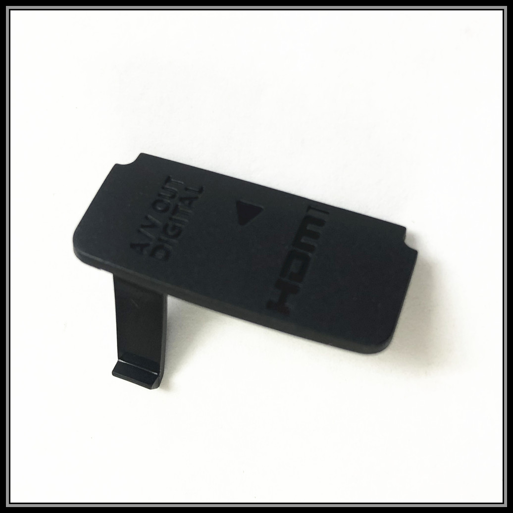 Pièce de réparation pour Canon EOS 700D rebelle T5i Kiss X7i 650D rebelle T4i Kiss X6i USB unité de couverture d'interface en caoutchouc: Argent