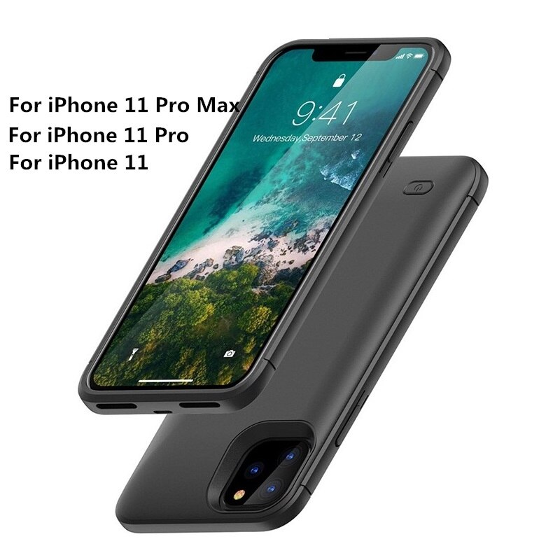 10000Mah Batterij Oplader Voor Iphone 11 Pro Max Externe Lader Powerbank Backup Batterij Case Voor Iphone 11Pro