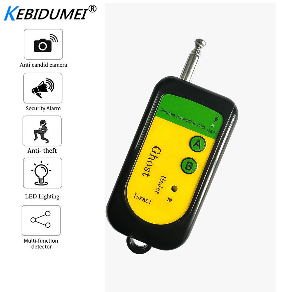 Kebidumei 100~2400Mhz Signal Bug RF Detector Camera GSM Wireless Device Detection Dogs Mobile Phone Signal Detection Machine
