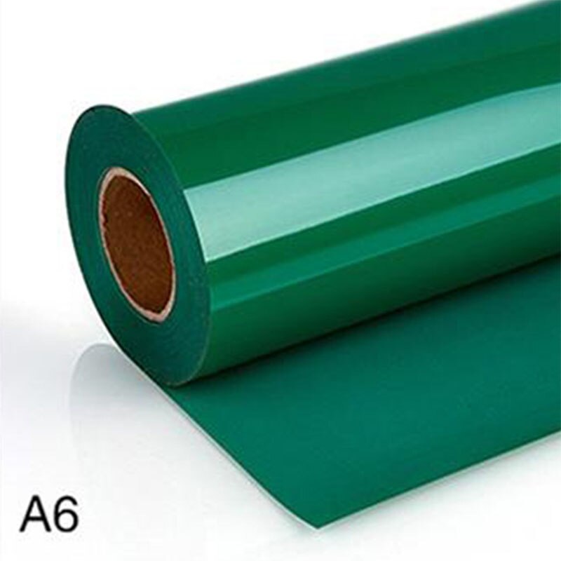 12 " x11 yard /30 cmx 10m pvc varmeoverførsel vinylfilm varmepressemaskine t-shirt strygejern på htv print ark gør det selv tøj: A6