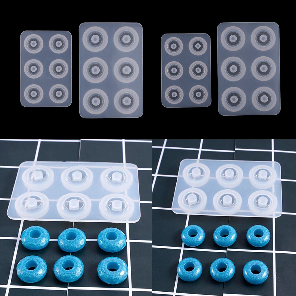 4 Set europeo perline stampo in Silicone braccialetto ciondolo gioielli stampo strumento in resina