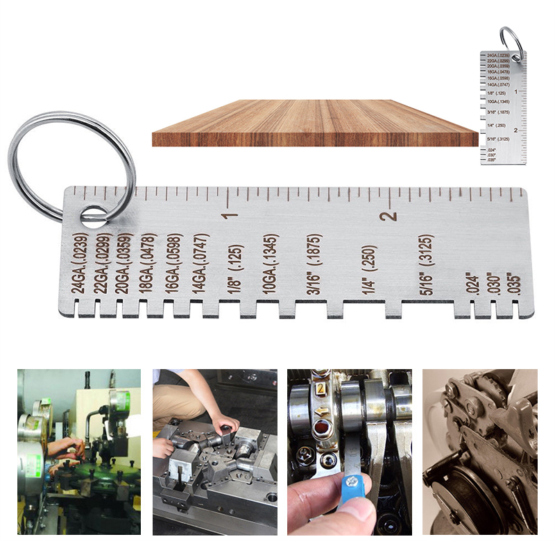 Mini Weld Worker Ruler Stainless Steel Welding Seam Gauge Caliper Square Measuring Ruler For Framing Metal Measuring Tools