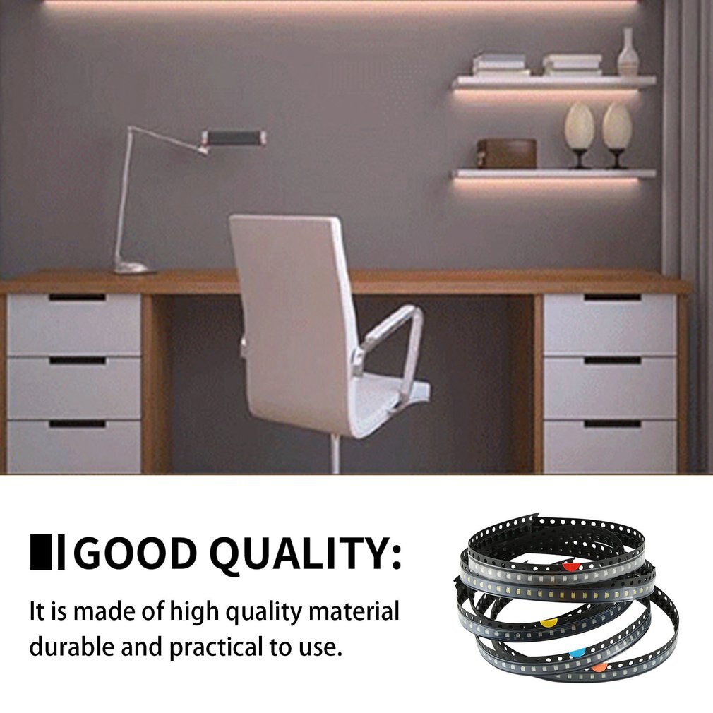 Durable 6value 300pcs SMD LED 0805 Superbright LEDs Assorment Kit Electronic Component LEDs Assorment Kit