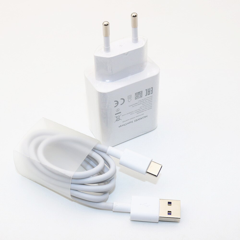 Huawei 5 v 4.5a usb super carregador supercharge 5a tipo c cabo para companheiro 10 20 30 pro p40 p30 p20 pro p9 p10 mais honra 10 20 v10: EU charger add cable