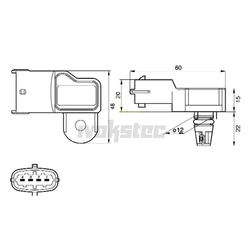 0281002437 93171176 24459853 Boost Pressure MAP Sensor For Vauxhall Vectra Signum Zafira Astra Frontera 1.3 1.9 2.0 2.2 Diesel