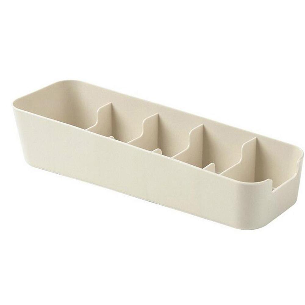 5 stevig En Duurzaam Mesh Opbergdoos Opbergdoos Stropdas Bra Sokken Masker Handdoek Lade Cosmetische Scheiding Opslag Tool K15: Beige