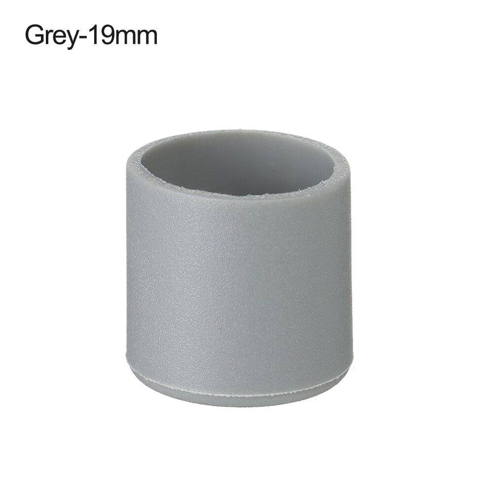 10 teile/satz Tassen nicht-Unterhose Abdeckungen Socken Boden Protektoren Kunststoff Rohr Abdeckung Silikon Pads Stuhl Bein Kappen Möbel Füße: 19mm grau