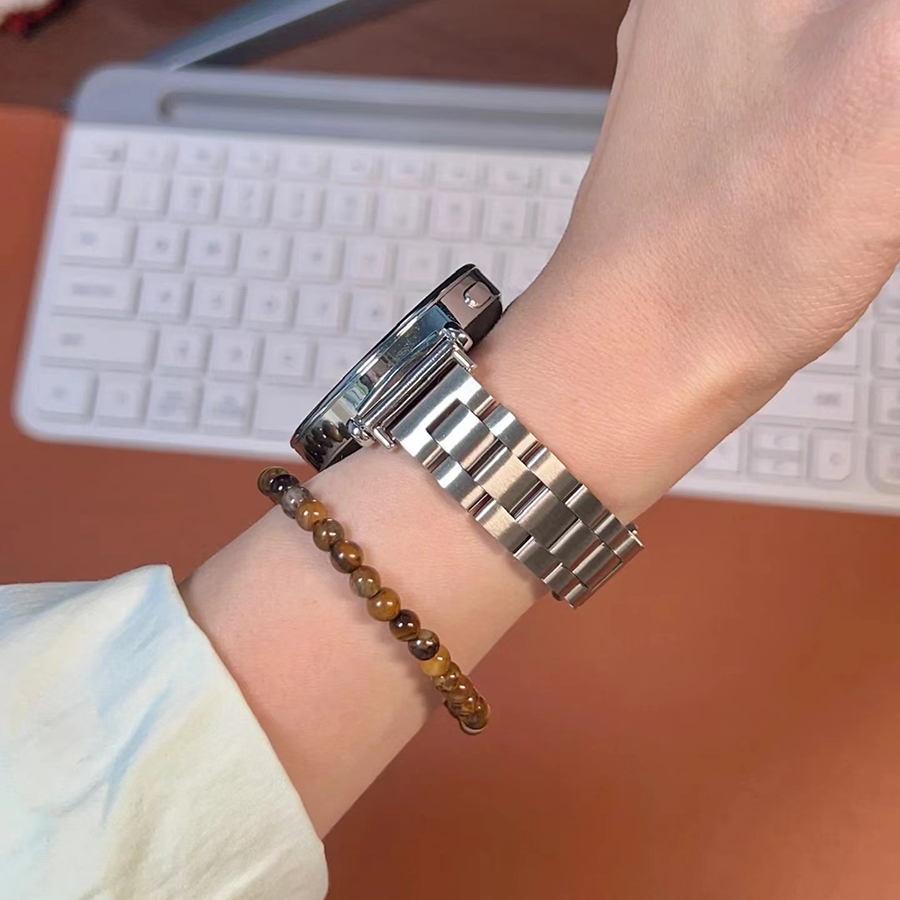 Roestvrijstalen Horlogeband Universele Riem Opvouwbare Veiligheidsgesp Voor Vrouwen Armband Strap 18Mm 20Mm 22Mm Horlogeband Accessoires 14: XL / GREEN BLUE