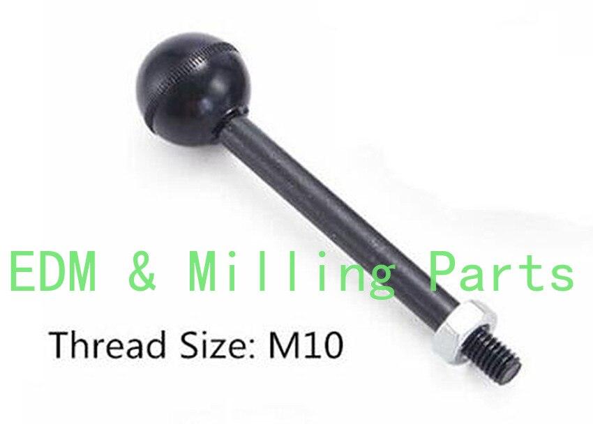 CNC Milling Machine Spindle Clutch Lever Handle &amp; Plastic Black Ball For Bridgeport Mill Part