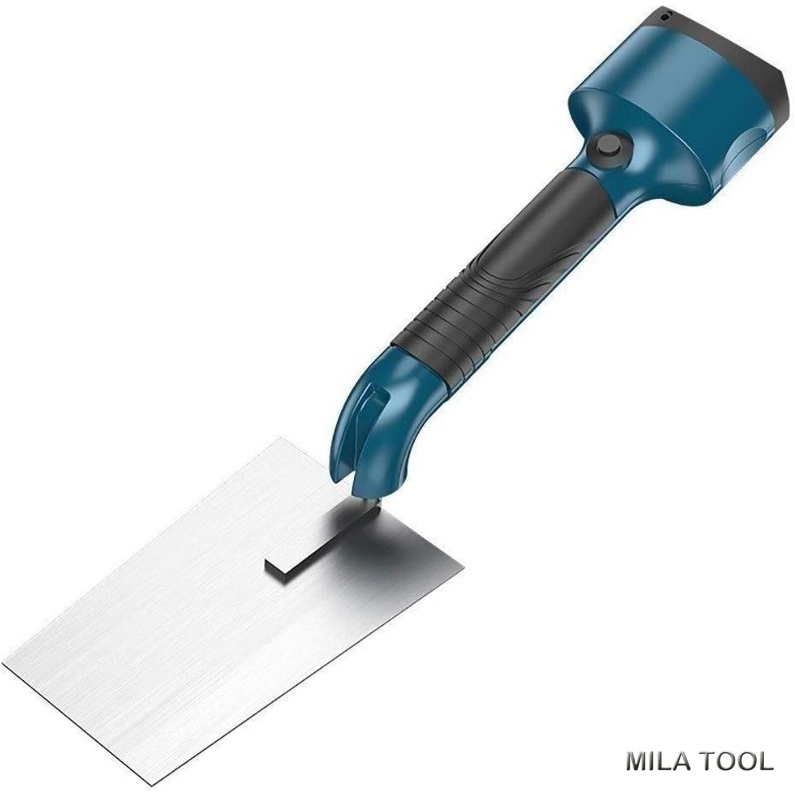 Sladdlöst gips med blad i rostfritt stål 700 mah putsande murslev kakel golvmassa gips kakelverktyg betongskrapverktyg