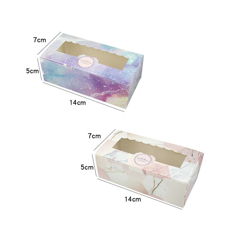 12pçs caixa de presente de papel com janela, lembranças de festa de casamento, galáxia, embalagem de bolo de presente para doces, biscoitos, cupcake estrela estrela: Mix S1-S2
