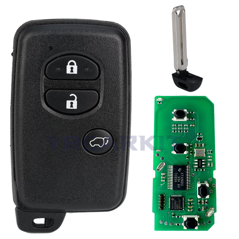 Llave remota inteligente para coche, para Toyota Land Cruiser Prado Camry Crown Aurion LC200 A433 F433, llave inteligente para coche, Chip 4D, 433Mhz: Morado / 5 Botones