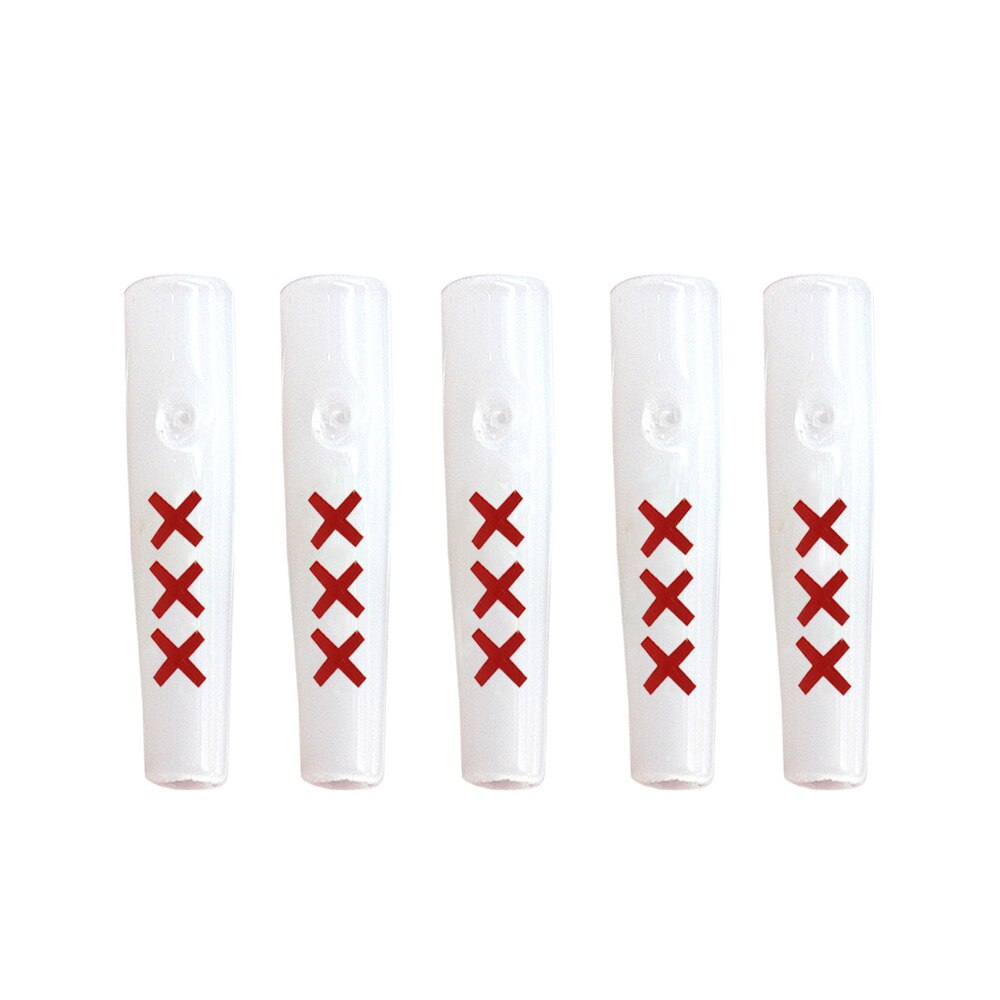 5Pcs Cone Mond-Tips Glas Herbruikbare Filter Tips Mond-Tips Glazen Kegel Kunstenaar Mond Tips: White-XXX