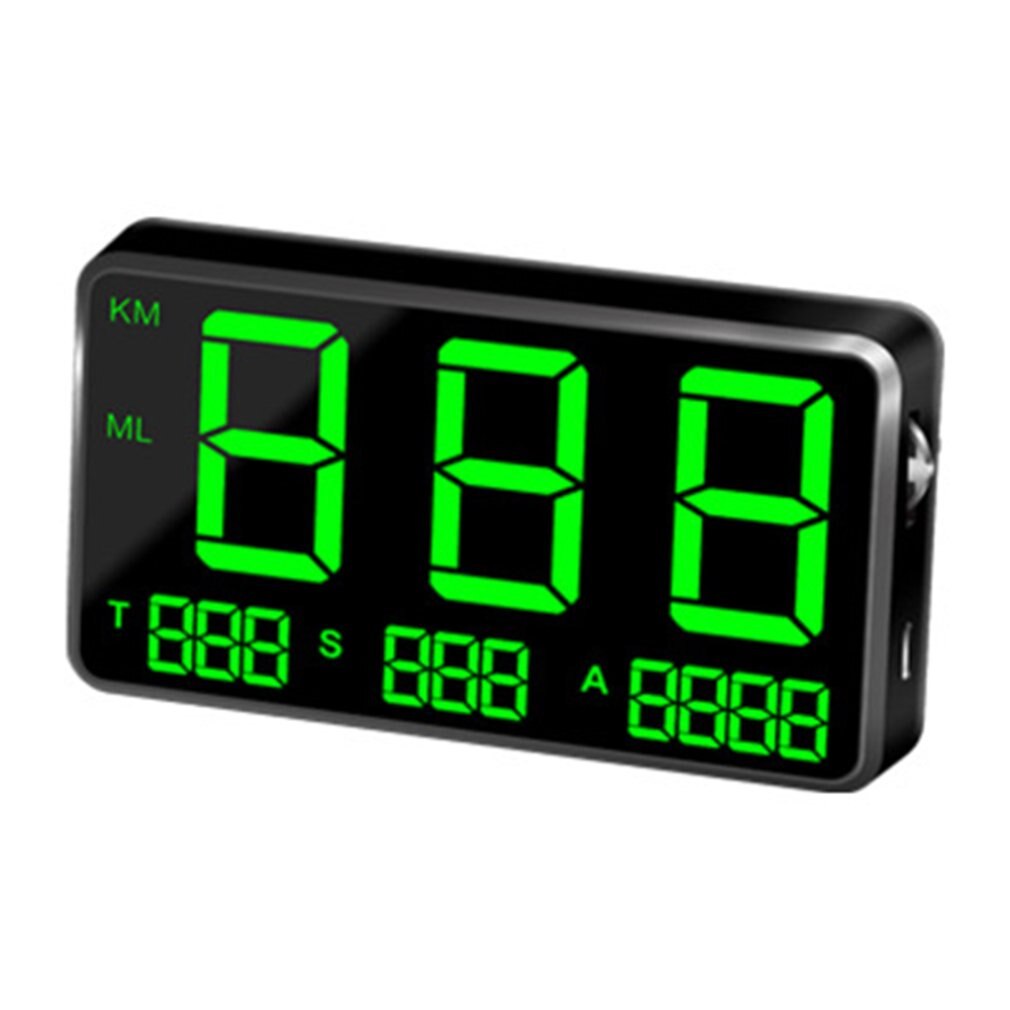 General Hud Head Display Gps Overspeed Alarm Mileage Statistics Head Display C80 Car Accessories