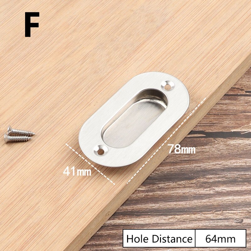 Moderne Onzichtbare Deur Handvat Ingebouwde Lade Eenvoudige Ronde Embeded Lade Deur Decor: F