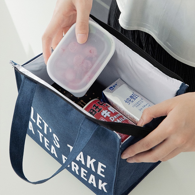 Simplicity Lunch Bag Office Worker Bring Meals Thermal Pouch Child Picnic Beverage Snack Fruit Keep Fresh Handbags Accessories