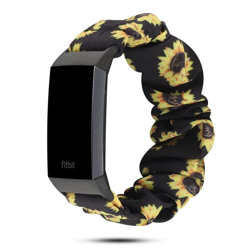 Scrunchies Elastic Strap For Fitbit Charge 4/Charge 3 Women Soft Leisure Fabric Replacement Bracelets For Fitbit Charge4 Correa: Color 5 / For Fitbit Charge 3