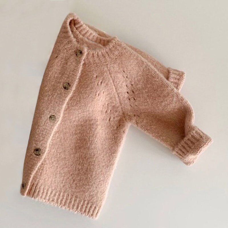 Herfst Winter Wol Baby Trui Voor Meisje Jongen Truien Kids Vest Jas Peuter Truien Baby Kleding Knit Baby Kleding: Pink / 100 (3T)