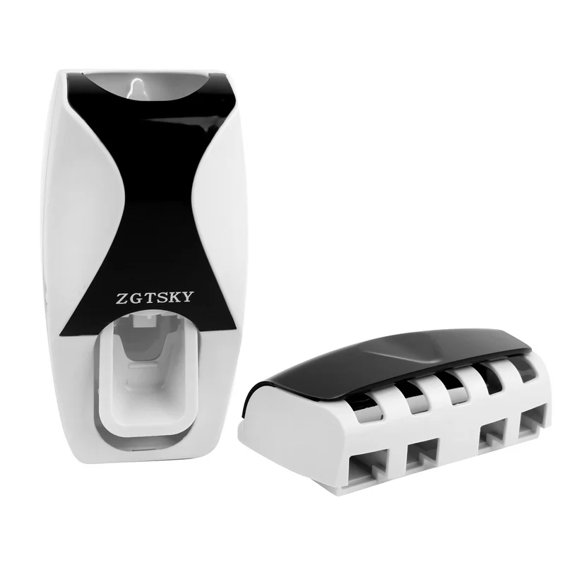 Badkamer Accessoires Automatische Tandpasta Dispenser Stofdicht Tandenborstelhouder Wall Mount Stand Tandpasta Knijpers Tand