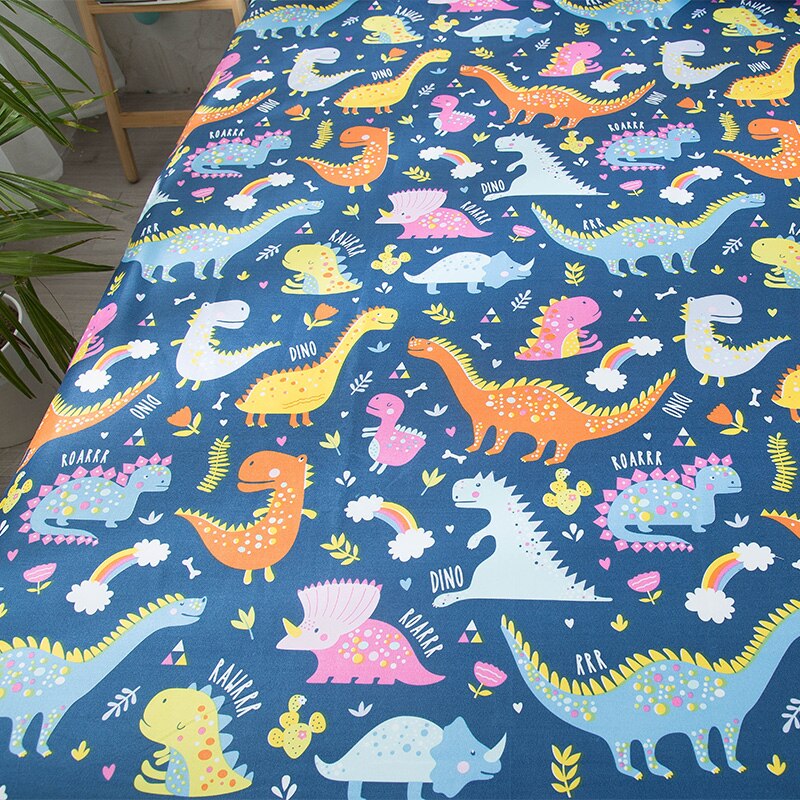 Dinosaur mattress cover Animal Bed cover sheet Mattress Protector Cover kids child adult bed linen fitted sheet