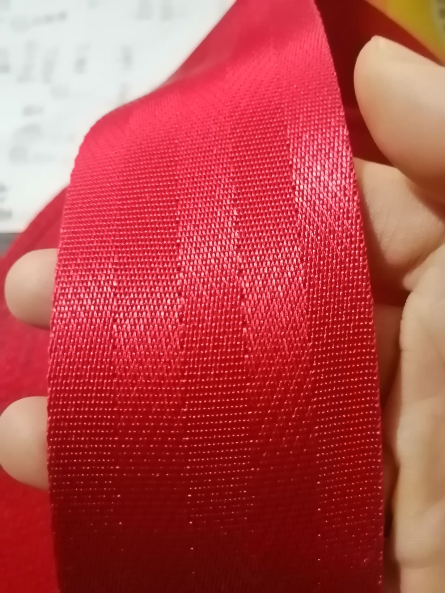 5Cm Breedte 2Inch Rode 5M Polyester Nylon Tape Diy Auto Veiligheid Handleiding Kinderen Veiligheid Seat Rugzak huisdier Band Riem Ambachten