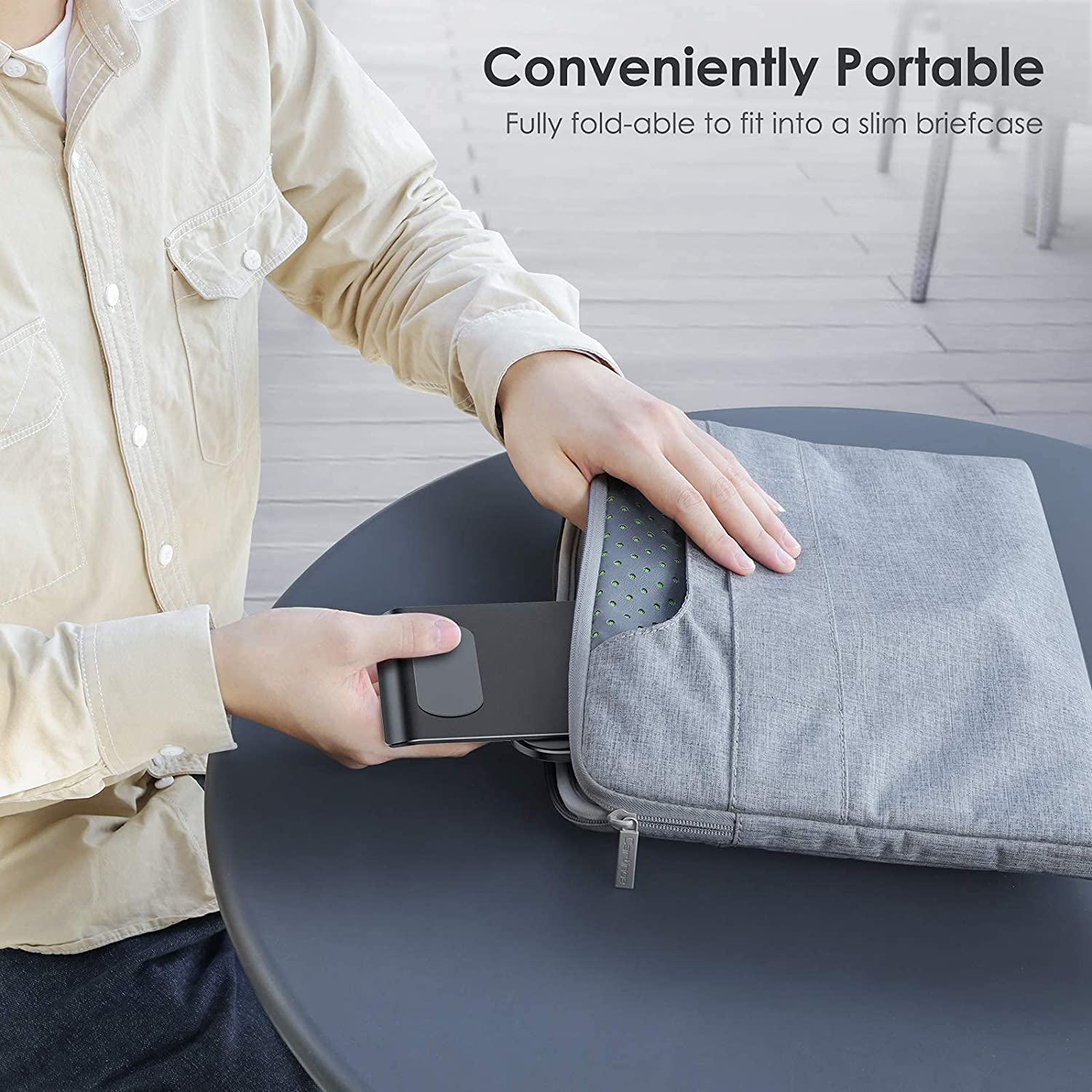 Foldable Metal Desk Tablet Stand for iPhone iPad Xiaomi Adjustable Desktop Cell Phone Holder Universal iPad Accessories Soporte