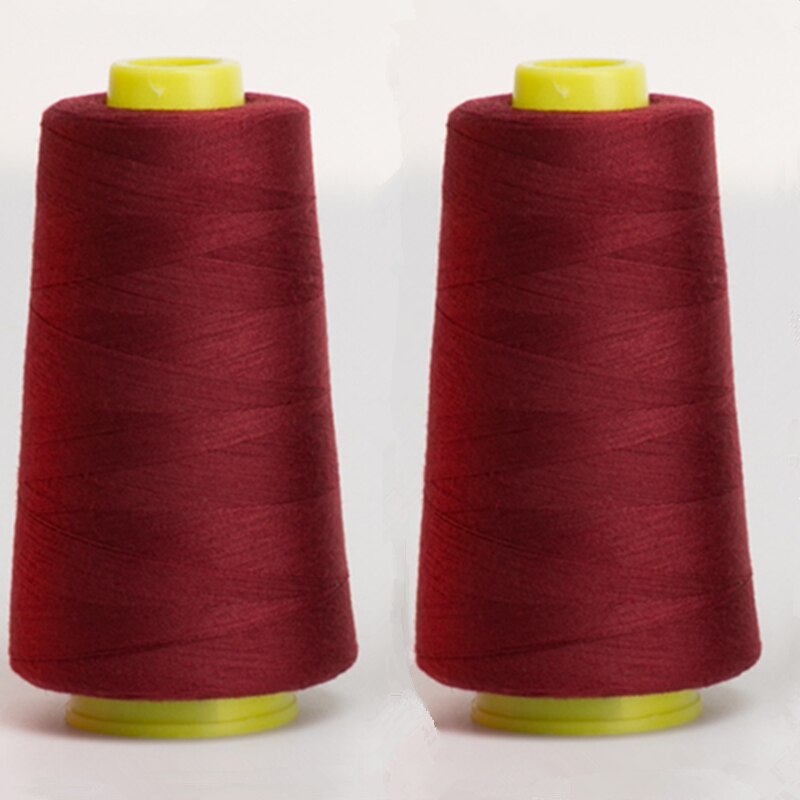 1Pcs 3000 Yards Polyester Thread Sewing Color Optional: Red wine 1pcs