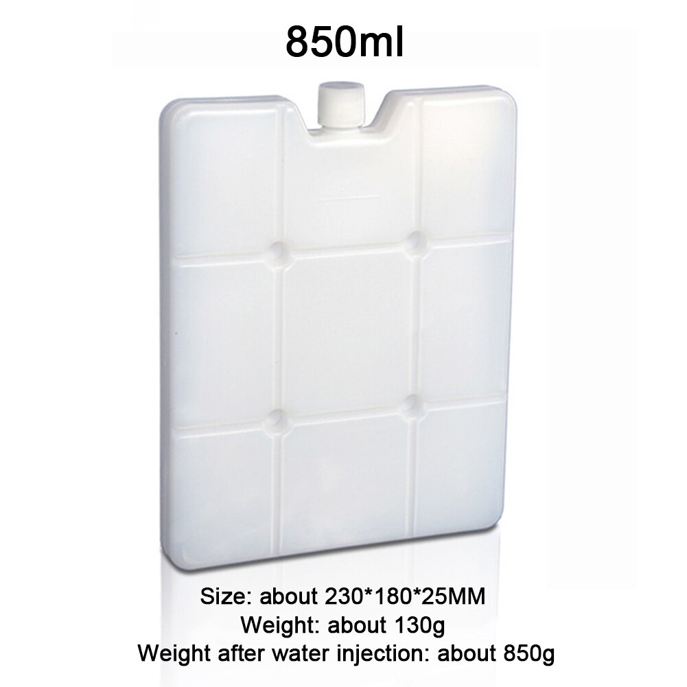 600-1800ml Gel Freezer Reusable Ice Blocks Cooler Water Injection Bag Picnic Travel Lunch Box Fresh Food Storage Container: 850ML