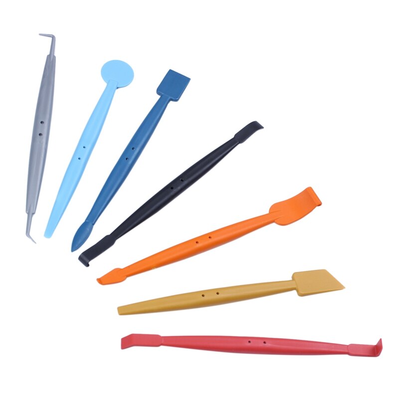 Al21 -7 in 1 wrap stick vinyl wrap net mikro-skraber værktøjssæt et komplet sæt værktøjer til bilindpakning og rudefarvning insta