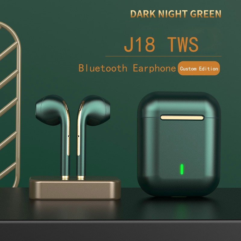 J18 TWS Bluetooth écouteurs sans fil casque pour Smartphone Sports en plein air positionnement tactile Popup stéréo HD micro casques