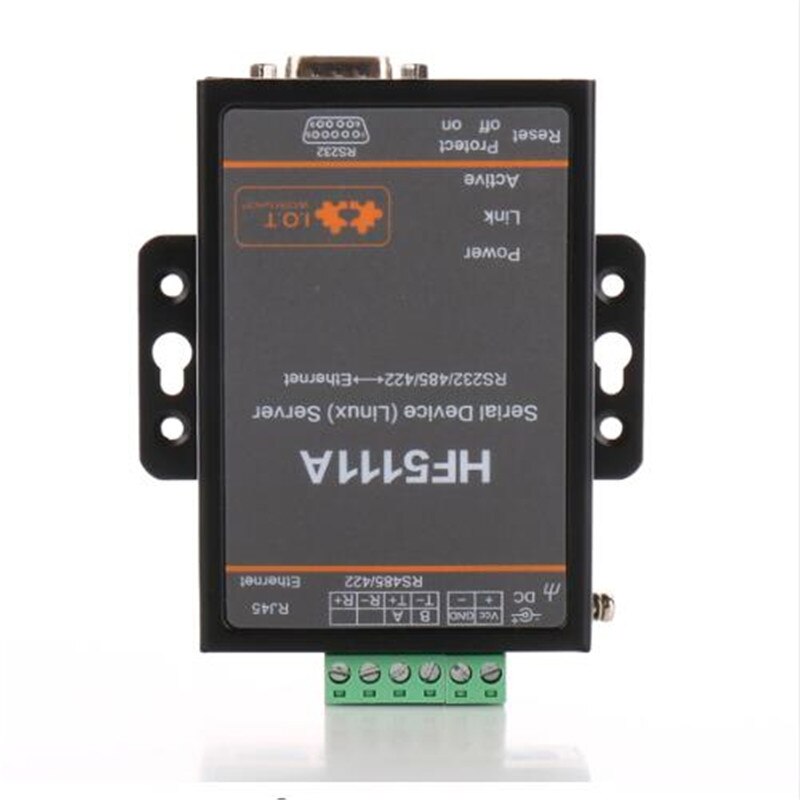 Wifi module Offical HF5111A RJ45 RS232/485/422 To Ethernet Linux Serial Port Server Converter Device Industrial Connector Unit