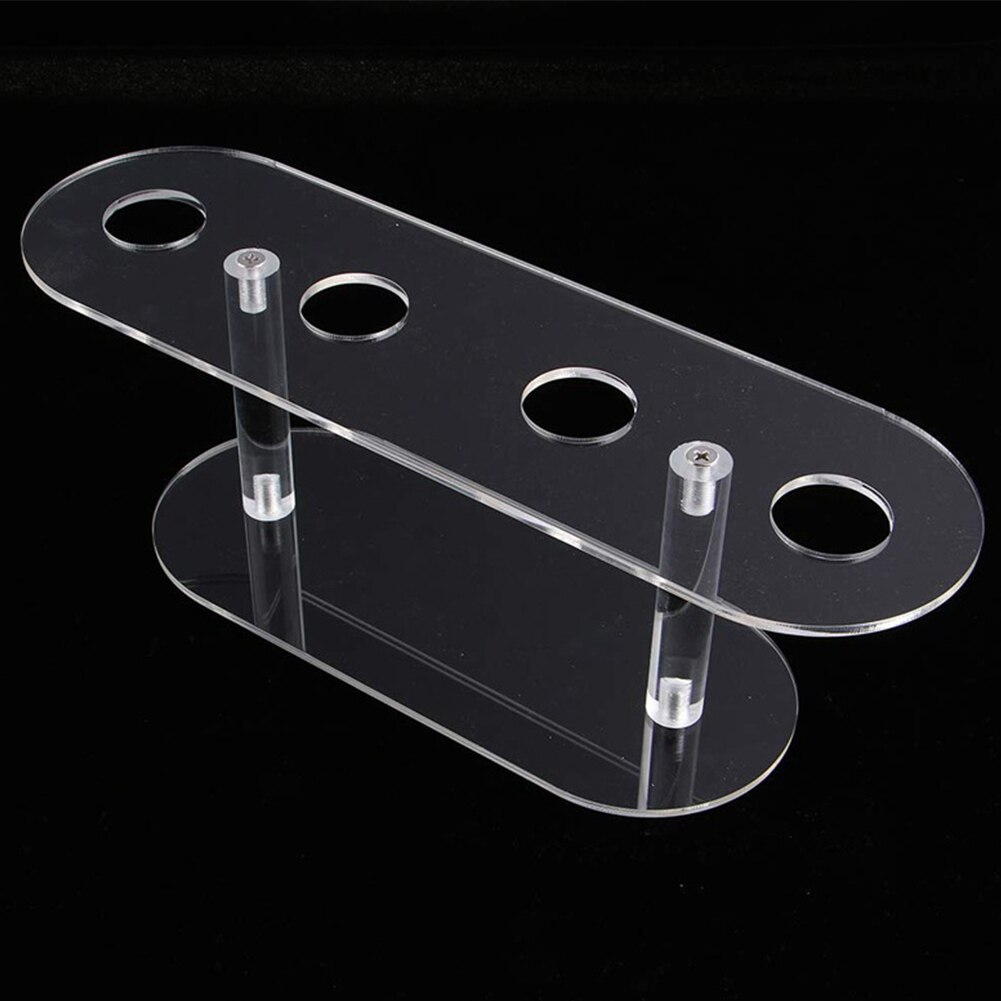 4 Holes Popcorn Ice Cream Stand Crisp Tube Detachable Birthday Party Food Display Transparent Acrylic Cupcake Cake Afternoon Tea