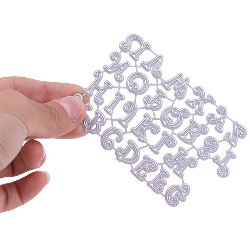 Alphabet Letters Decor Metal Steel Frames Cutting Dies DIY Scrap Booking Photo Album Embossing Paper Cards 10.2*6.9cm