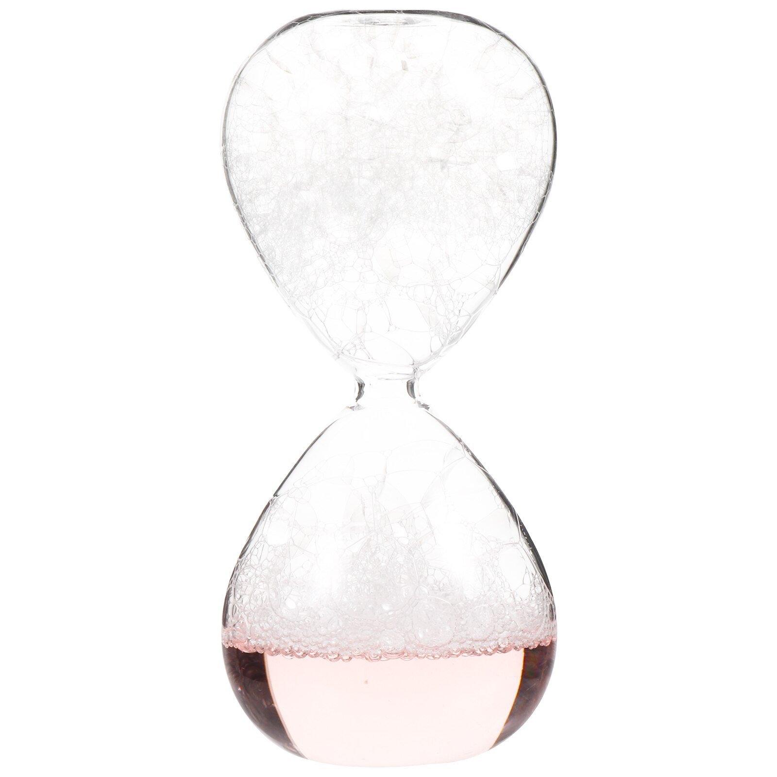 Decorative Hourglass Glass Sand Clock Timer Adornment Home Timing Tool: Pink