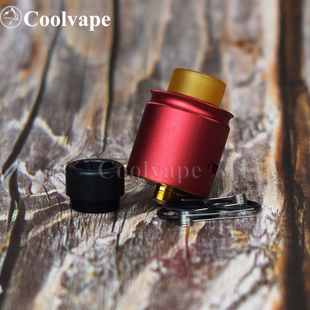 coolvape Apocalypse RDA 24mm Adjustable with pin BF Vaporizer Adjustable Airflow Control Rebuilding tank vs goon v1.5 rda: red 1