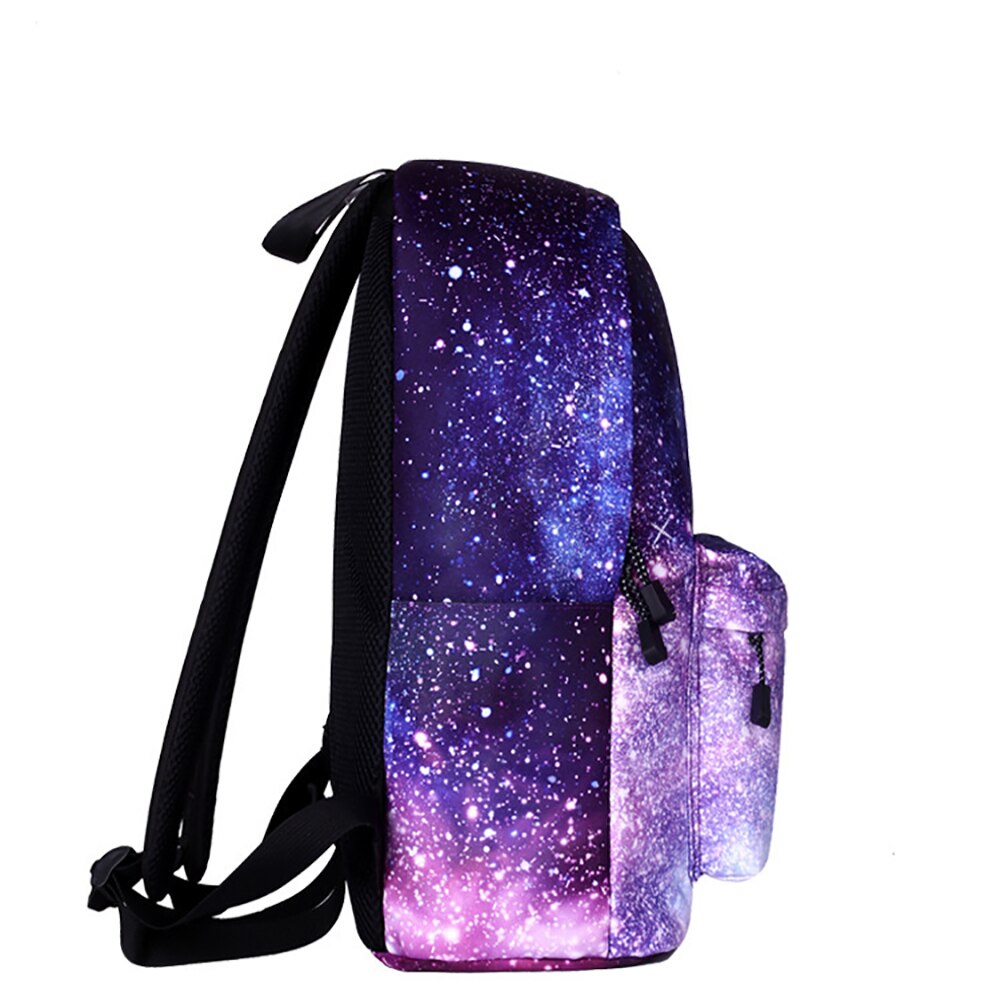 Sac à dos d'école de ciel étoilé, sac à dos de voyage de sac à dos léger classique coréen convient à un ordinateur portable de 15 pouces