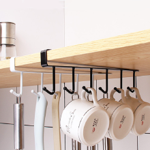 Køkken hængende hylde opbevaring kroge hængende garderobe skab organizer kop håndklæde holder kroge køkken tilbehør tilbehør