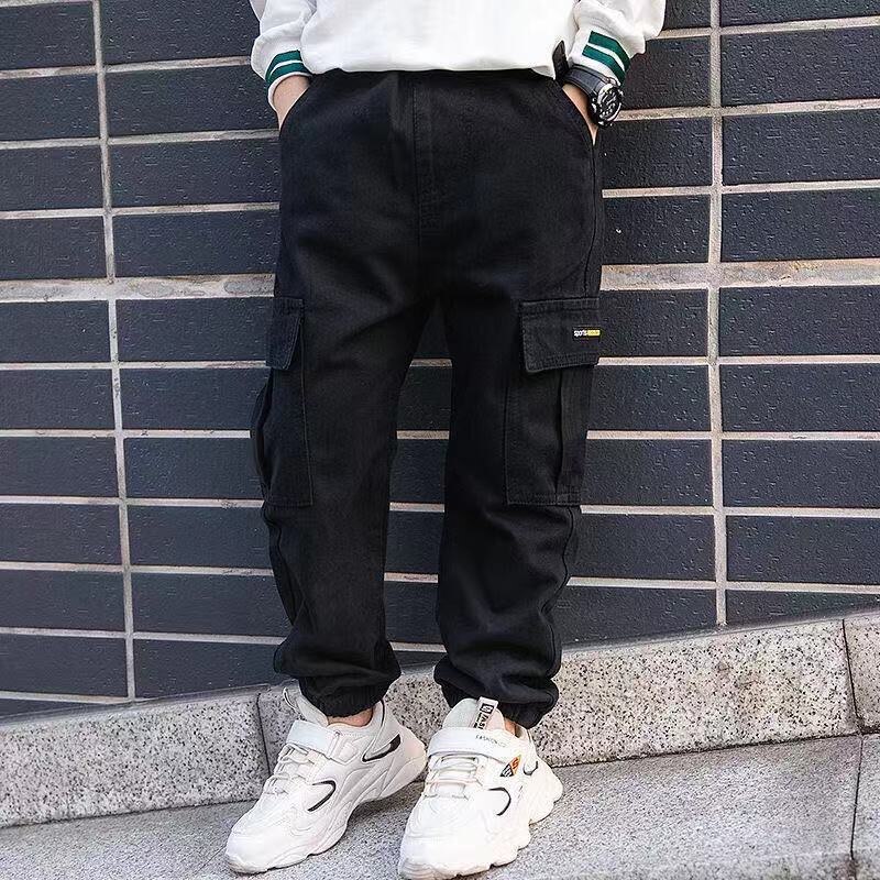 Boys Pants Spring and Autumn Children's Casual Sports Trousers All-match Overalls Kids Clothes BK01: 02 / 120CM
