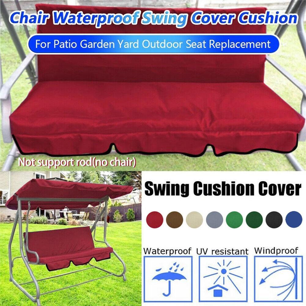 3 Seat Swing Luifels Zitkussen Cover Set Patio Schommel Hangmat Vervanging Stoel Set Cover Schommel Tuin Waterdichte Z6A5
