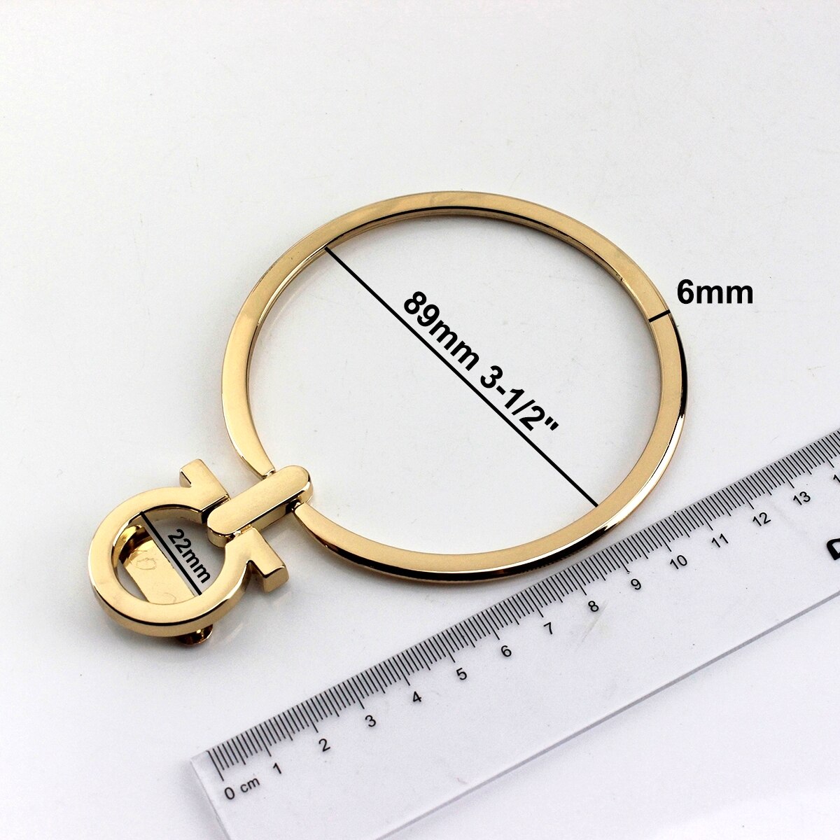1x junta tórica sólida de Metal, Asa de Metal, correa de repuesto para bolso de mano, accesorios de Hardware de DIY, 90mm, CLOXY