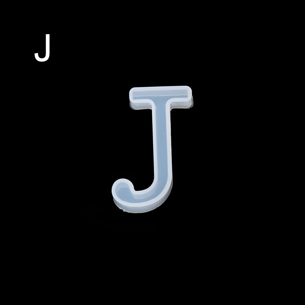 Thuis handgemaakte mal az alfabet engelse letters siliconen mal knutselen sieraden maken diy transparante epoxyhars mallen voor sieraden: J