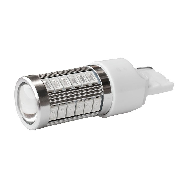 Bombilla trasera de coche LED T20 WY21W 7440 W21W 33 SMD 5630 5730, luz de freno, luz de marcha atrás de coche, indicador de dirección trasero, rojo, blanco y ámbar