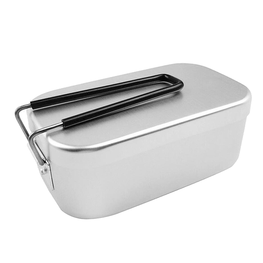 Mini Folding Stove Lunch Box Steaming Rack Combo Set Camping Lunch Box for Picnic Camping Hiking Fishing Mountaineering