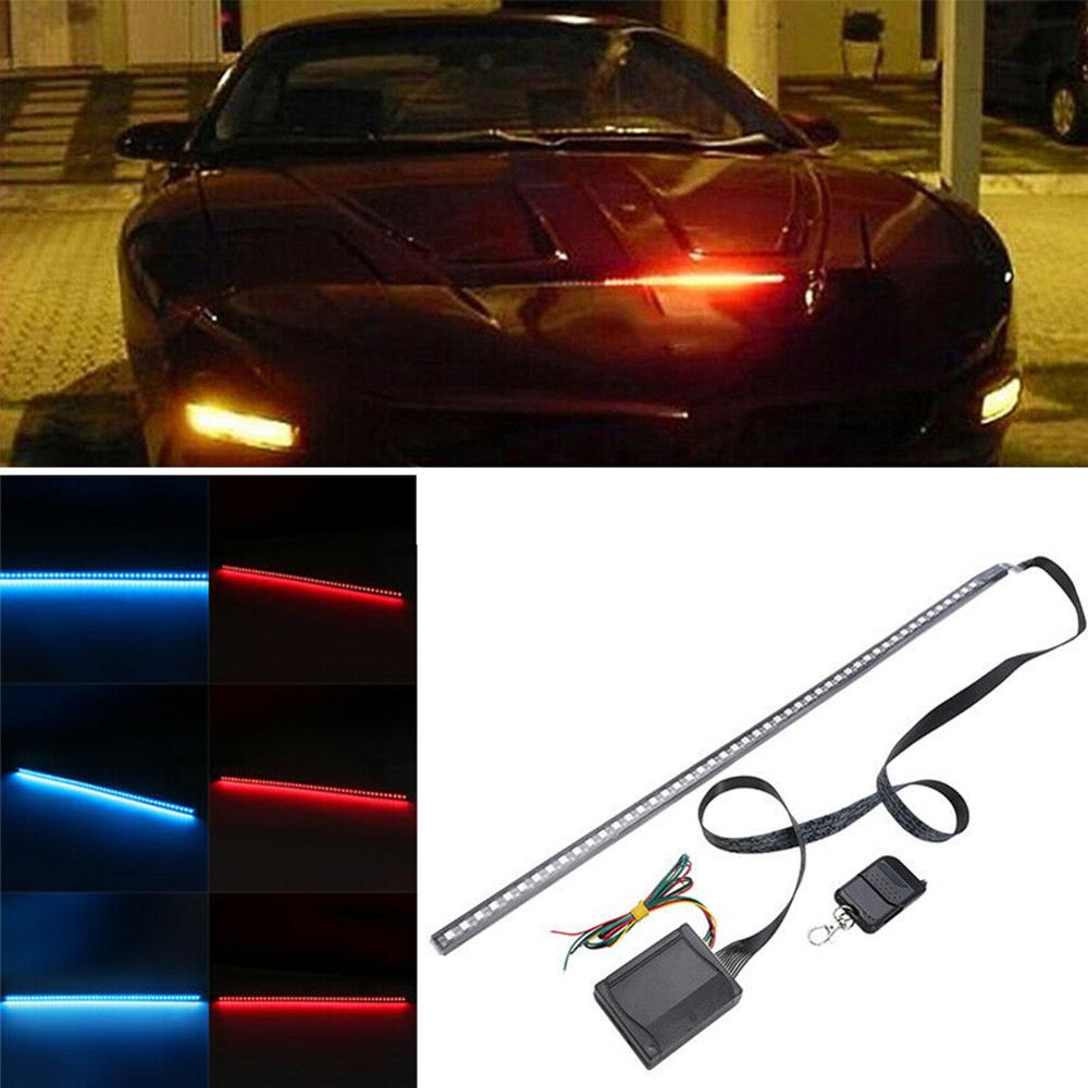 56CM RGB 48-LED Knight Night Rider LED Strip Scanner Lighting Bars Remote Atmosphere Decorative Lamp Warning Signal Light